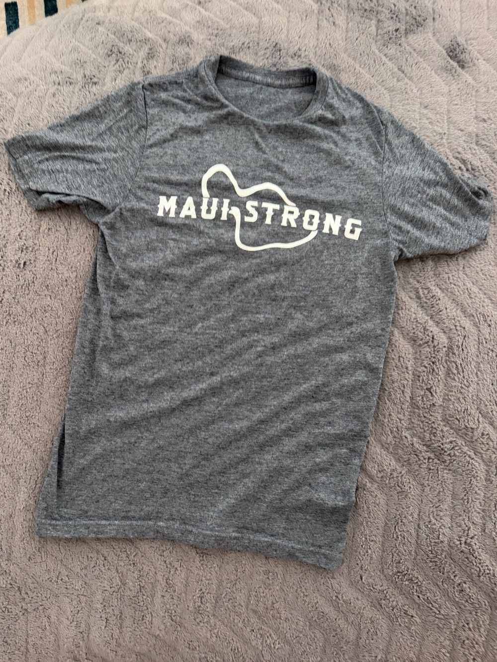 Maui Strong Gray Logo Tee